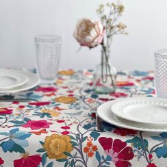 Celina Digby Luxury Eco-Friendly Recycled Linen-Like Fabric Tablecloth -  Midsummer Morning - Available in 6 Sizes