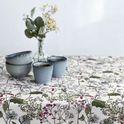 Celina Digby Luxury Eco-Friendly Recycled Linen-Like Fabric Tablecloth -  Welsh Meadow - Available in 6 Sizes