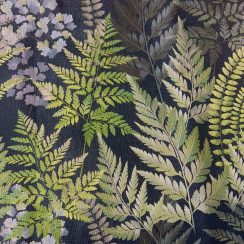Luxury Linen Feel Fabric by the Metre - Ferns Floral