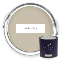 Eco-Friendly Matt Emulsion Paint - Avalon No.9 - Exclusive Shade to Compliment Peacock Grey Wallpaper
