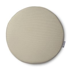 Circular / Round (38cm) Water Resistant Garden Seat Pad - Plain Beige