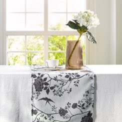 Celina Digby Luxury Eco-Friendly Recycled Linen-Like Fabric Table Runner - Cecylia Natural- 180cm Length.