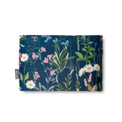 Outdoor Garden Water Resistant Tablecloth AVAILABLE IN 7 SIZES - Optional Centre Hole for Parasol - Forget me Not Navy Blue, Floral Design