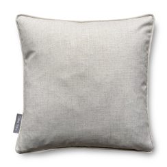 Luxury Heavy Linen-Blend Plain Cushion with Piping, Beige / Cream / Natural Linen Colour