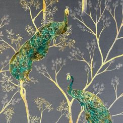 Super Soft-Touch & Luxury Heavyweight Upholstery Velvet Fabric by the Metre  - Peacock Grey