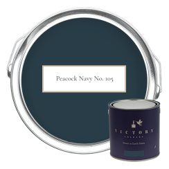 Eco-Friendly Matt Emulsion Paint - Exclusive Shade to Compliment Peacock Navy Wallpaper
