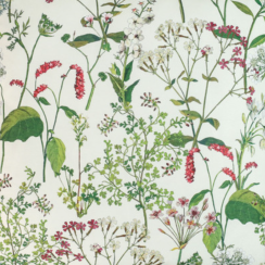 Super Soft-Touch & Luxury Heavyweight Upholstery Velvet Fabric by the Metre - Welsh Meadow Floral Design