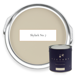 Eco-Friendly Matt Emulsion Paint - Skylark No.7 - Exclusive Shade to Compliment Peacock Navy Wallpaper