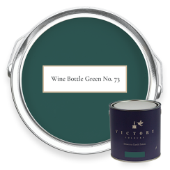 Eco-Friendly Matt Emulsion Paint - Wine Bottle Green No.73 - Exclusive Shade to Compliment Ferns Wallpaper